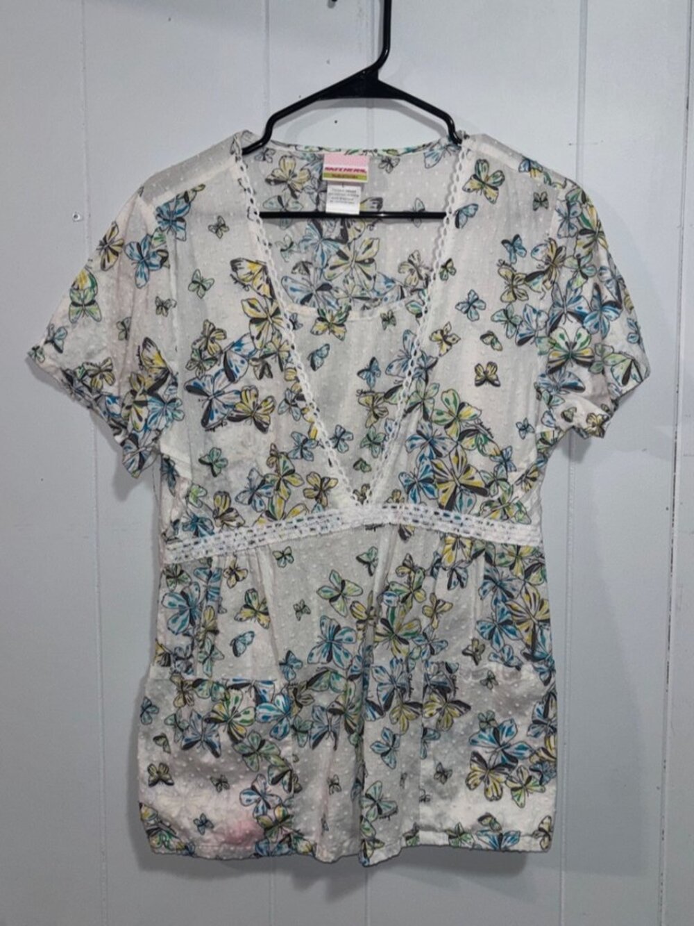 Butterfly Scrub Top
